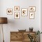 11x14 Picture Frame Set of 2 with Tempered Glass, Rustic Brown Frame Display 8x10 Pictures with Mat or 11 x 14 Without Mat, Wooden Photo Frame for Horizontal or Vertical Wall Mount